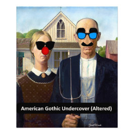 American Gothic (Under cover) von Grant Woods Fotodruck