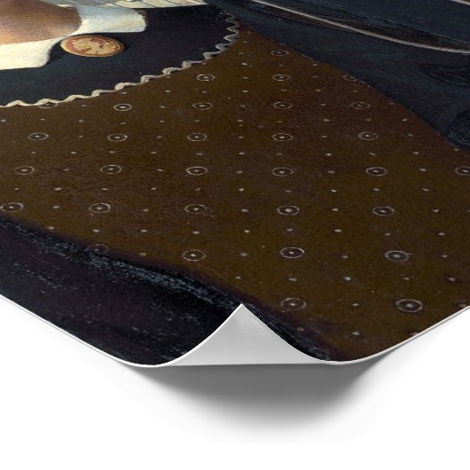 American Gothic von Grant DeVolson Wood Poster (Ecke)