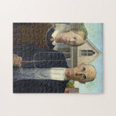 American Gothic von Grant DeVolson Wood Puzzle (Horizontal)