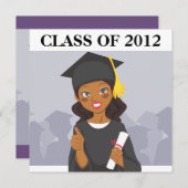 American Graduate Einladung (Vorne/Hinten)