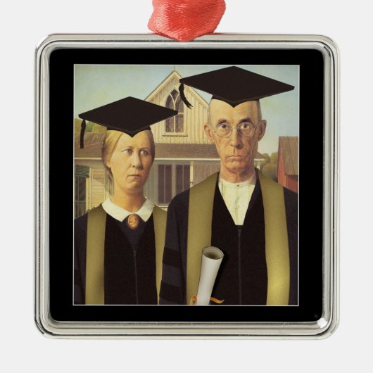 American Graduate Ornament Aus Metall (Vorne)