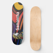 AMERICAN GRAFFIT Personalisierte Einhorn-Skateboar Skateboard (Vorderseite)