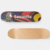 AMERICAN GRAFFIT Personalisierte Einhorn-Skateboar Skateboard (Horizontal)