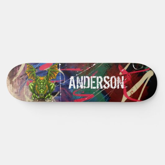 American Graffiti Personalized Dragon skateboard (Horizontal)