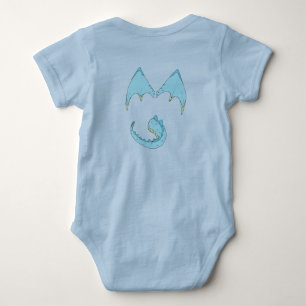 American Granny Training Dragons Romper Baby Strampler