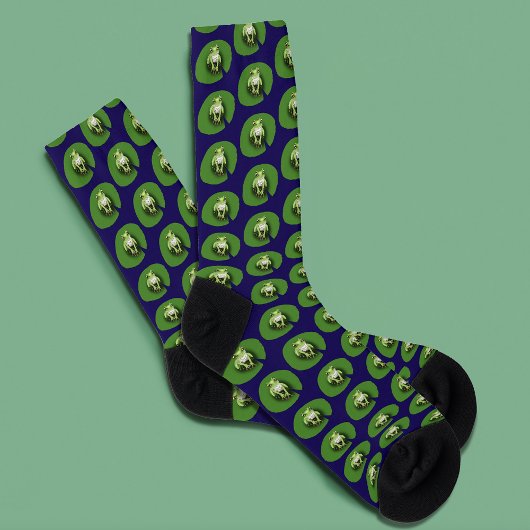 American Green Tree Frog Lily Pad Socken