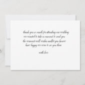 American Greetings Wedding Danke Cards (Rückseite)