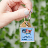 American Griechisch Roots Schlüsselanhänger (Hand)