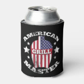 AMERICAN GRILL MASTER - KAMADO USA FLAG DOSENKÜHLER (Kanne Vorderseite)