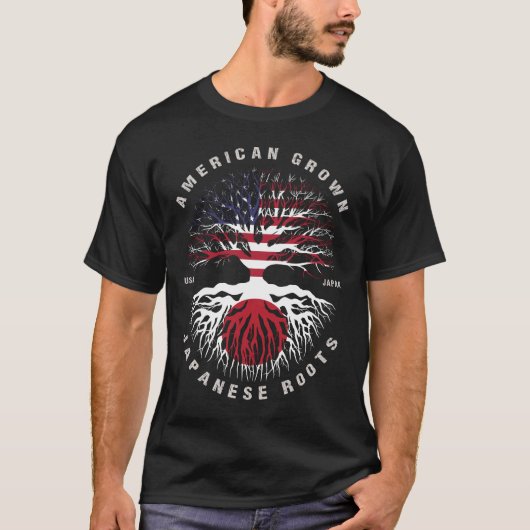American Groots Japan Roots Japan Flag T-Shirt (Vorderseite)