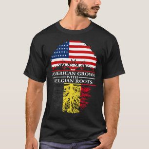 American Groots mit Belgisch Roots Belgien T-Shirt