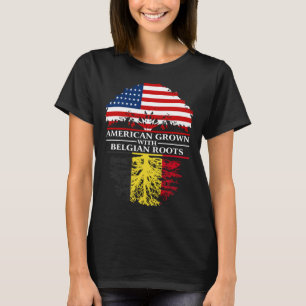 American Groots mit Belgisch Roots Belgien T-Shirt