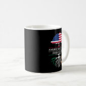 American Groots with Irish Roots - Irland Kaffeetasse (VorderseiteRechts)
