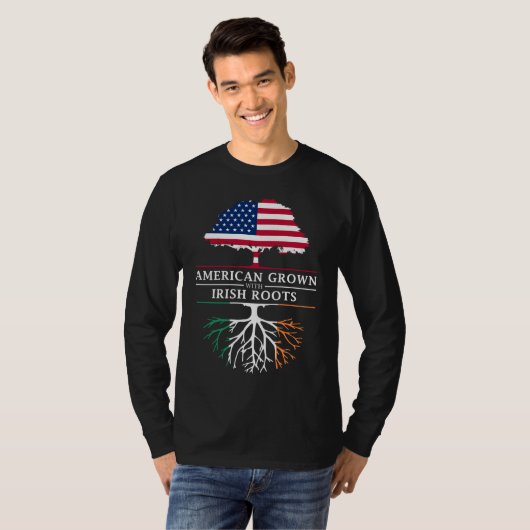 American Groots with Irish Roots - Irland T-Shirt (Vorne ganz)