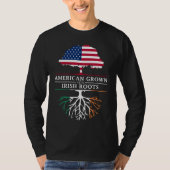 American Groots with Irish Roots - Irland T-Shirt (Vorderseite)