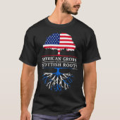 American Groove with Scottish Roots Scotland T-Shirt (Vorderseite)