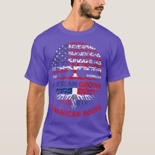 American Ground Dominican Roots Dominica Flag USA T-Shirt