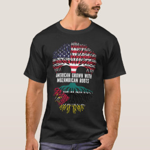 American Ground mit der Flagge der mosambikanische T-Shirt
