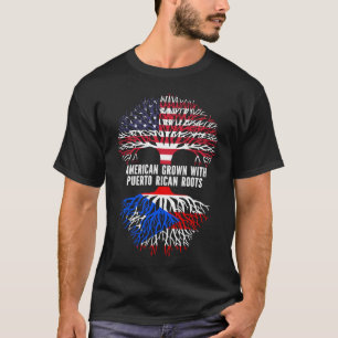 American Ground mit puerto-ricanischer Roots USA F T-Shirt