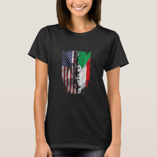 American Ground Sudanese Roots USA Sudan Flag T-Shirt