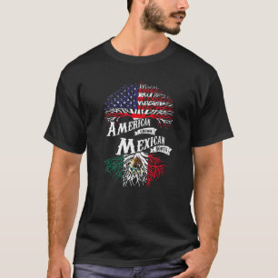 American Grove Mexican Roots Mexico Flag T-Shirt