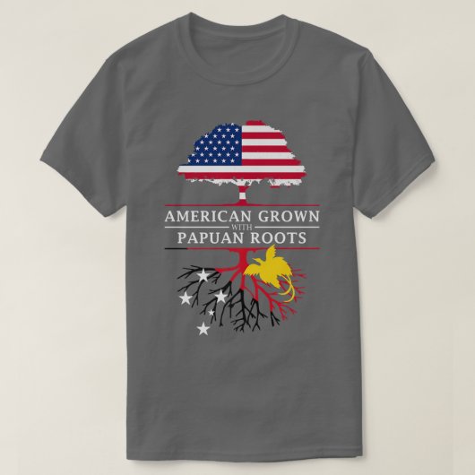 American Grove with Guinean Roots Papua New Guine T-Shirt (Design vorne)