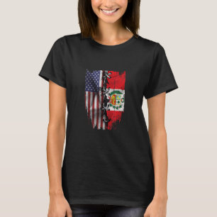 American Grow Peruvian Roots USA Peru Flagge T-Shirt