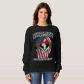 American Grown African Roots USA African Flag Patr Sweatshirt (Vorne ganz)