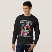 American Grown African Roots USA African Flag Patr Sweatshirt (Vorne ganz)