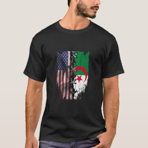 American Grown Algerian Roots USA Algerien Flag T-Shirt