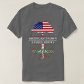 American Grown baskque Roots Baskisch T-Shirt (Design vorne)