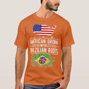 American Grown Brazilian Roots Pride Brasilien T-Shirt