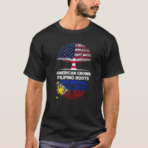 American Grown Filipino Roots USA Philippinen Ance T-Shirt