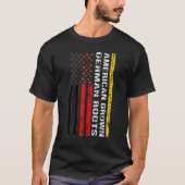 American Grown German Roots Deutschland T-Shirt (Vorderseite)