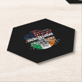 American Grown Irish Root Flag Ireland St Patricks Untersetzer (angewinkelt)