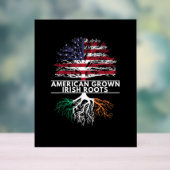 American Grown Irish Roots Flag Ireland ST. PATRIC Acrylschild (Neutral)
