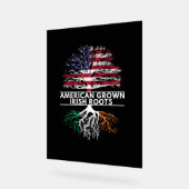 American Grown Irish Roots Flag Ireland ST. PATRIC Acrylschild (Winkel)