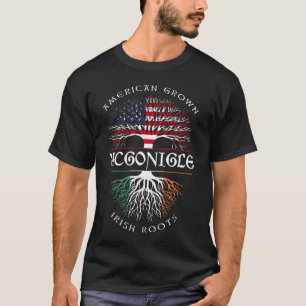 American Grown Irish Roots MCGONIGLE T-Shirt