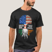American Grown Irish Roots USA Ireland Flag ST PAT T-Shirt (Vorderseite)