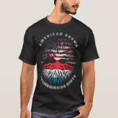 American Grown Luxembourg Roots Luxembourg Flag T-Shirt (Vorderseite)