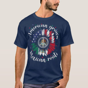 American Grown Meican Roots Cinco de Mayo Sunflove T-Shirt