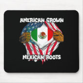 American Grown Mexican Roots Mexico Country Lover Mousepad (Vorne)