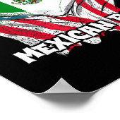 American Grown Mexican Roots Mexico Country Lover  Poster (Ecke)