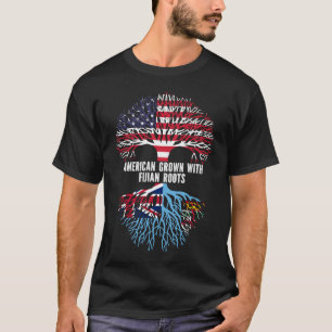 American Grown mit Fijian Roots USA Flag T-Shirt