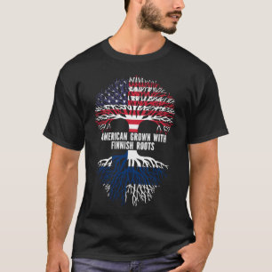 American Grown mit Finnisch Roots USA Flag T-Shirt