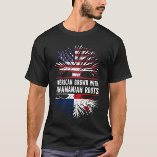 American Grown mit Panamanian Roots USA Flag T-Shirt