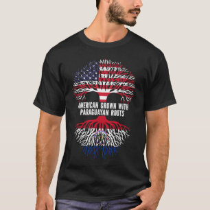 American Grown mit Paraguayan Roots USA Flag T-Shirt
