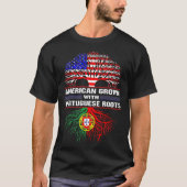 American Grown mit portugiesischem Roots-T - Shirt (Vorderseite)