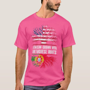 American Grown mit portugiesischem Roots USA Flagg T-Shirt