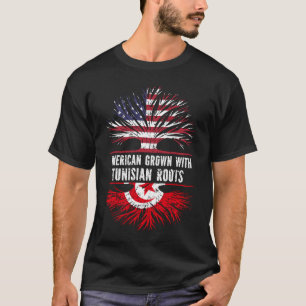 American Grown mit tunesischer Roots USA Flag T-Shirt